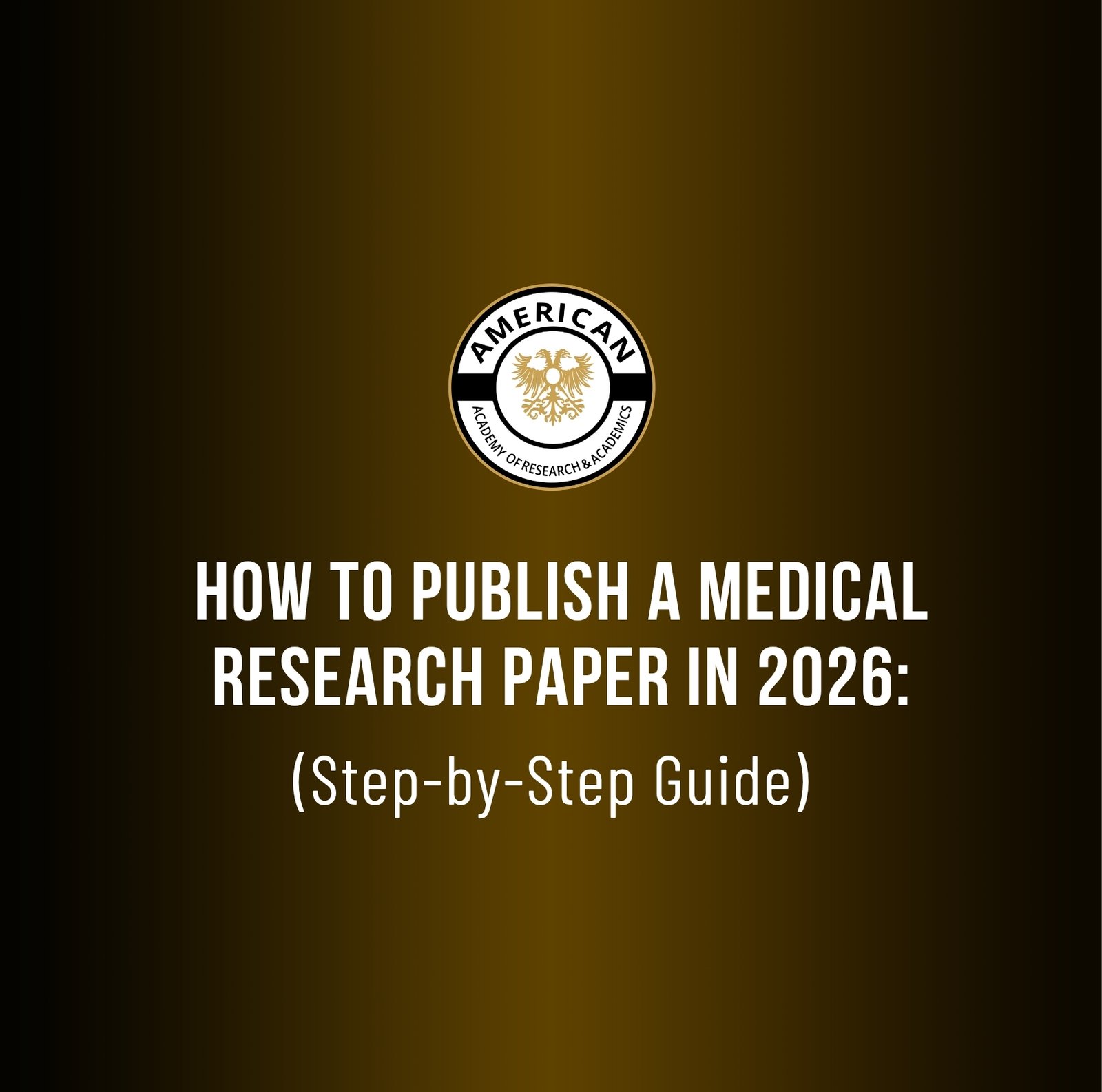 How to Publish a Medical Research Paper