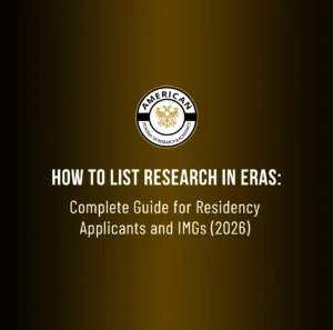 How to List Research in ERAS