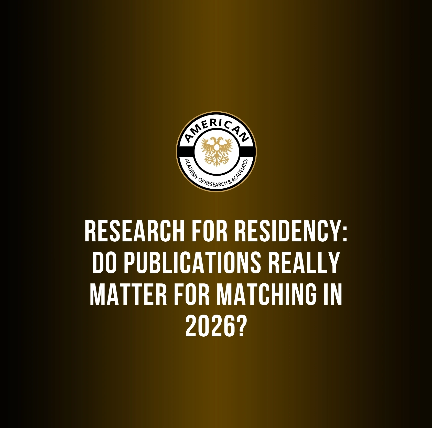 do publications matter for residency match